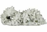 Quartz Crystal Cluster with Golden Chalcopyrite - China #205523-1